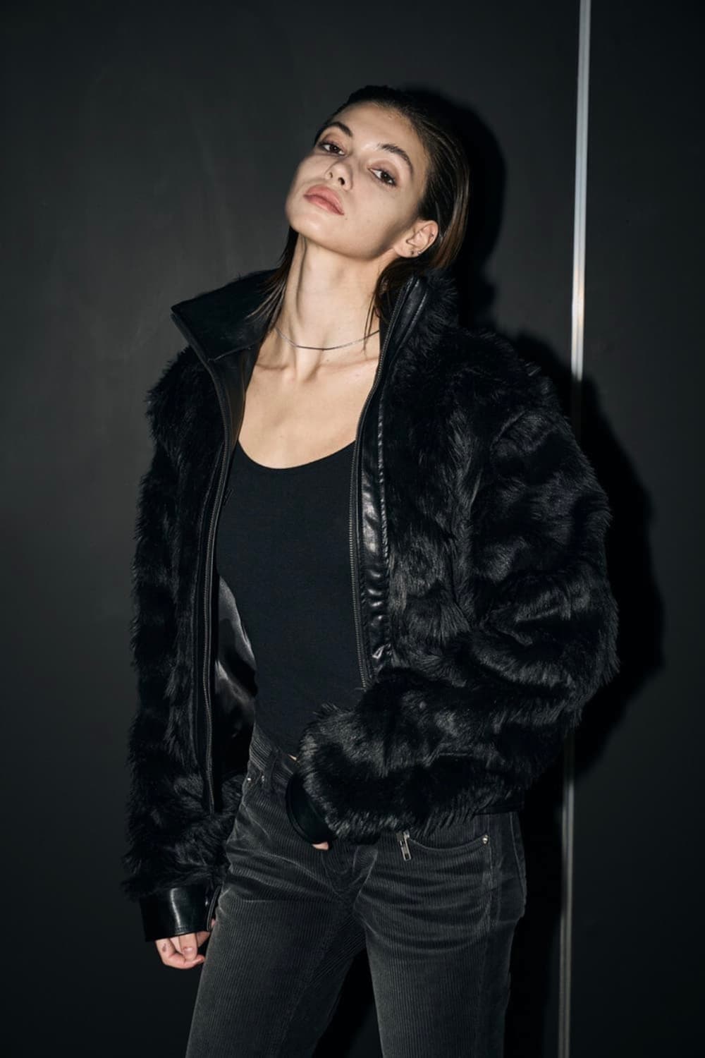 보헤미안서울 레더 퍼 자켓 상품이미지1