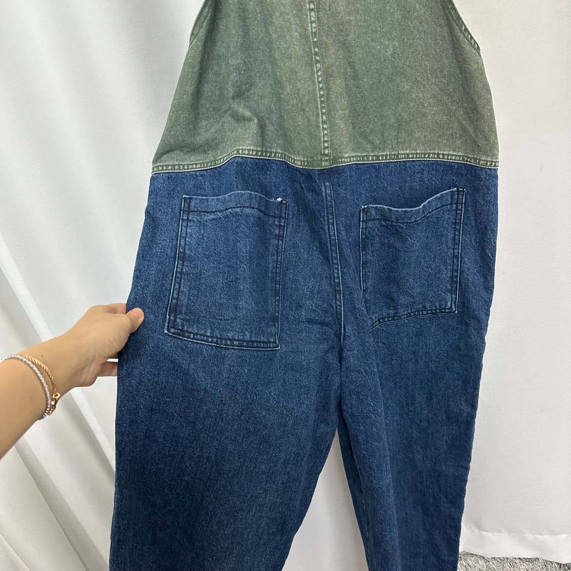 VETIVER 여자 포켓 멜빵 바지 L 상품이미지6