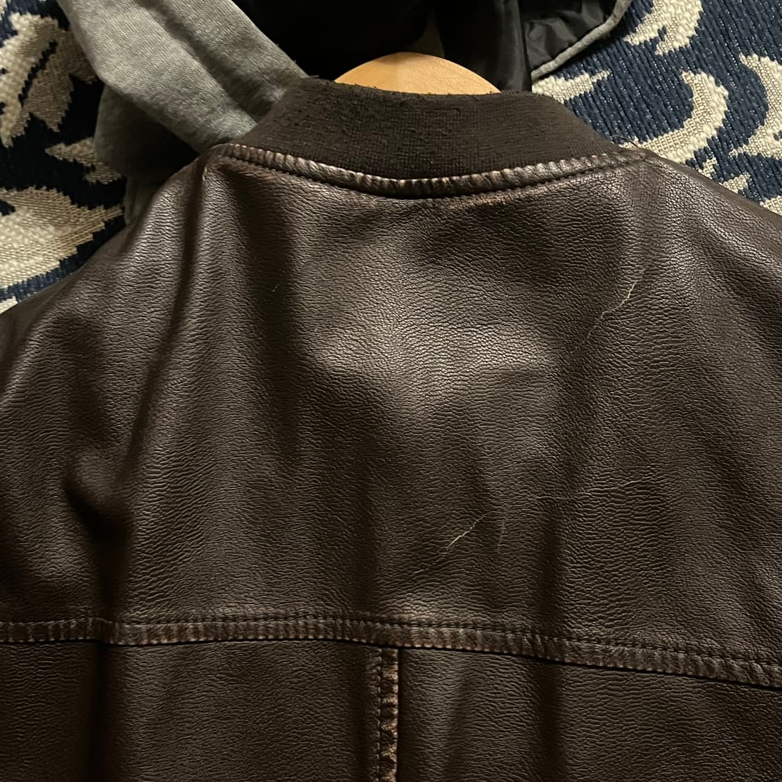 ZARA 가죽자켓 모자탈부착 상품이미지6