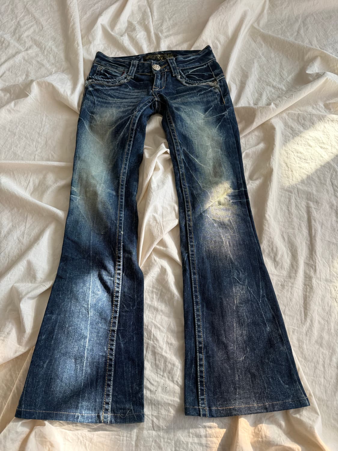 레드페퍼 해골 로우라이즈 부츠컷 데님 상품이미지6