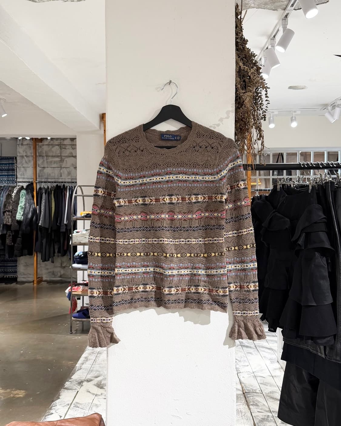 폴로 랄프로렌 브라운 페어 아일 크루넥 스웨터 상품이미지1