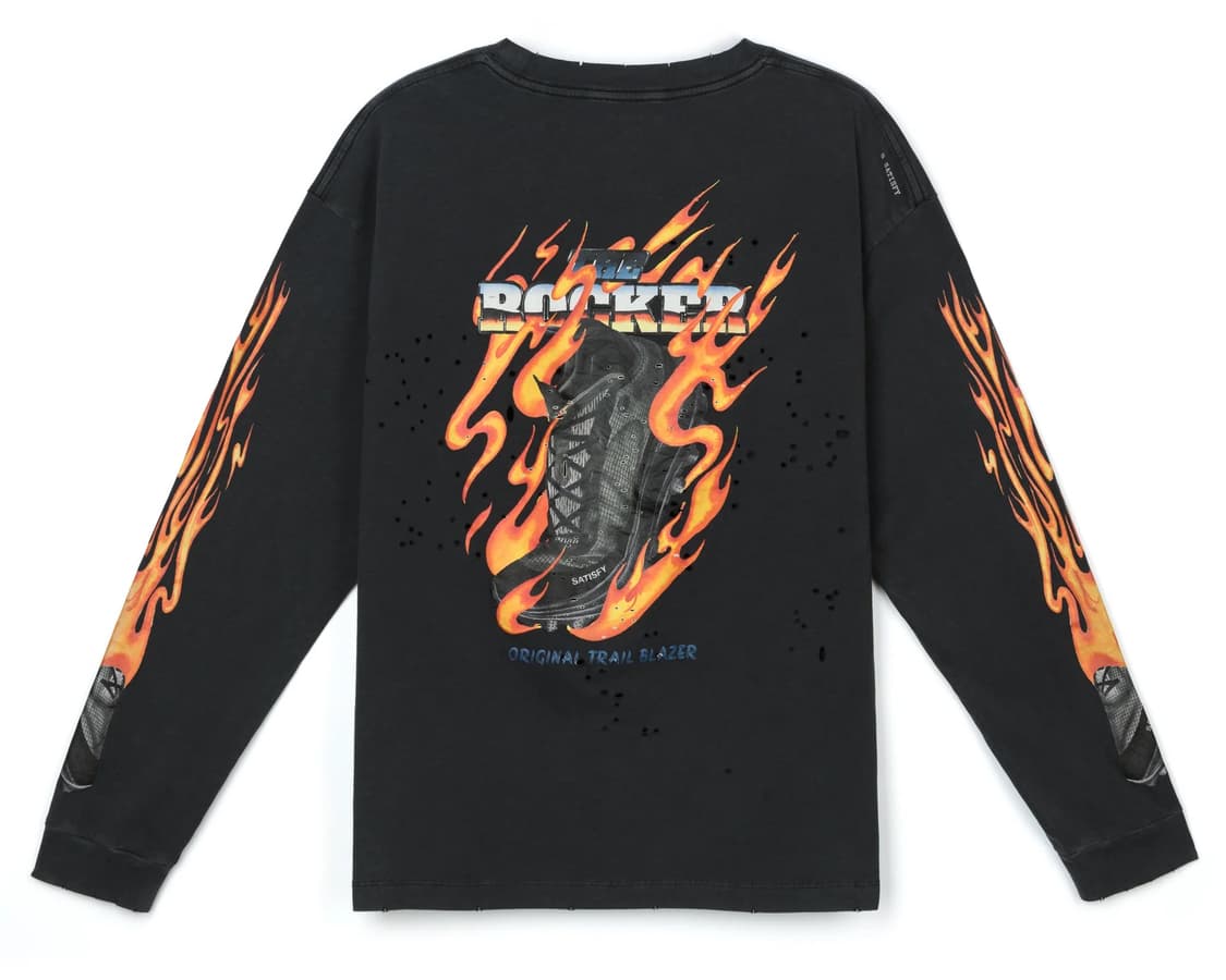 새티스파이 더락커 모스테크 롱 티셔츠 상품이미지3