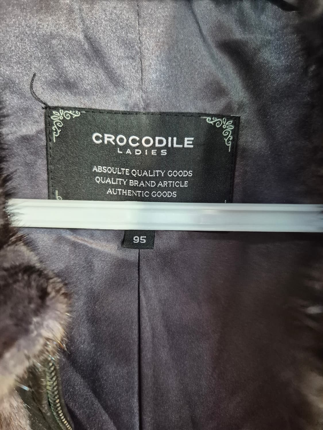 밍크 가죽배색 점퍼 S 상품이미지8