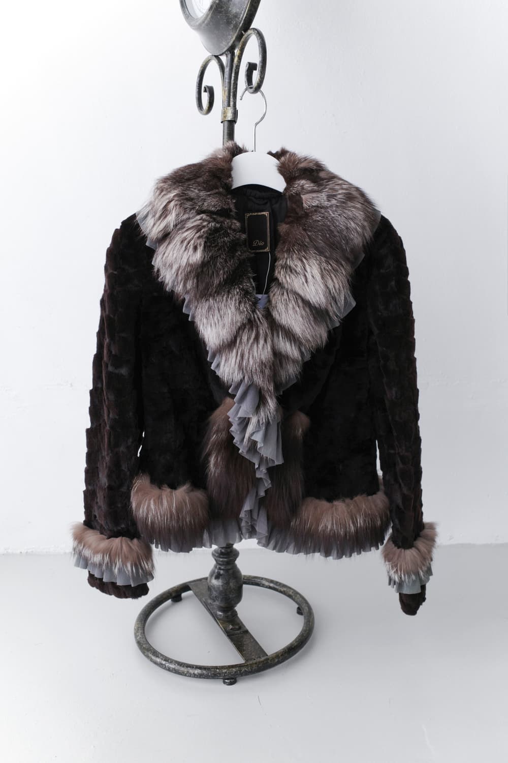 real fur frill jacket 상품이미지1