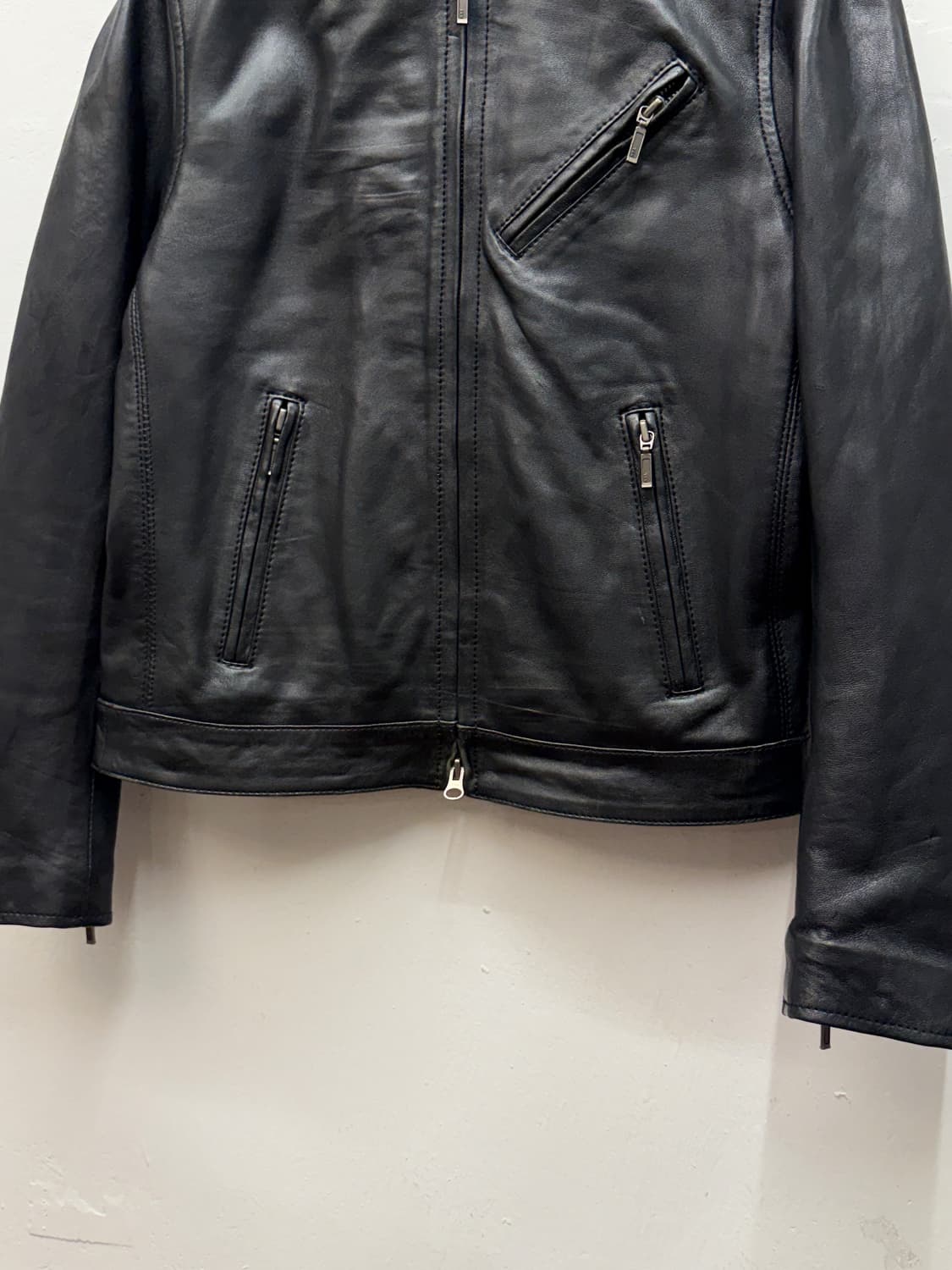 LIUGOO TOKYO Lambskin Single Riders Jack 상품이미지3