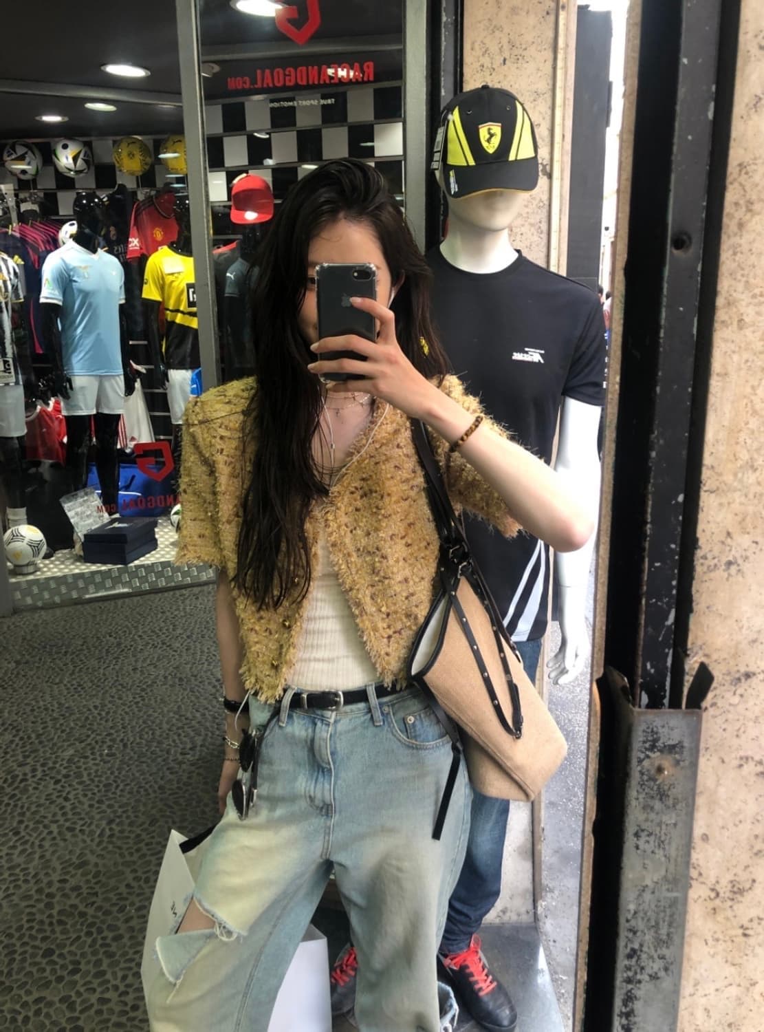 714center 프레임 트위드 자켓 새상품 상품이미지3