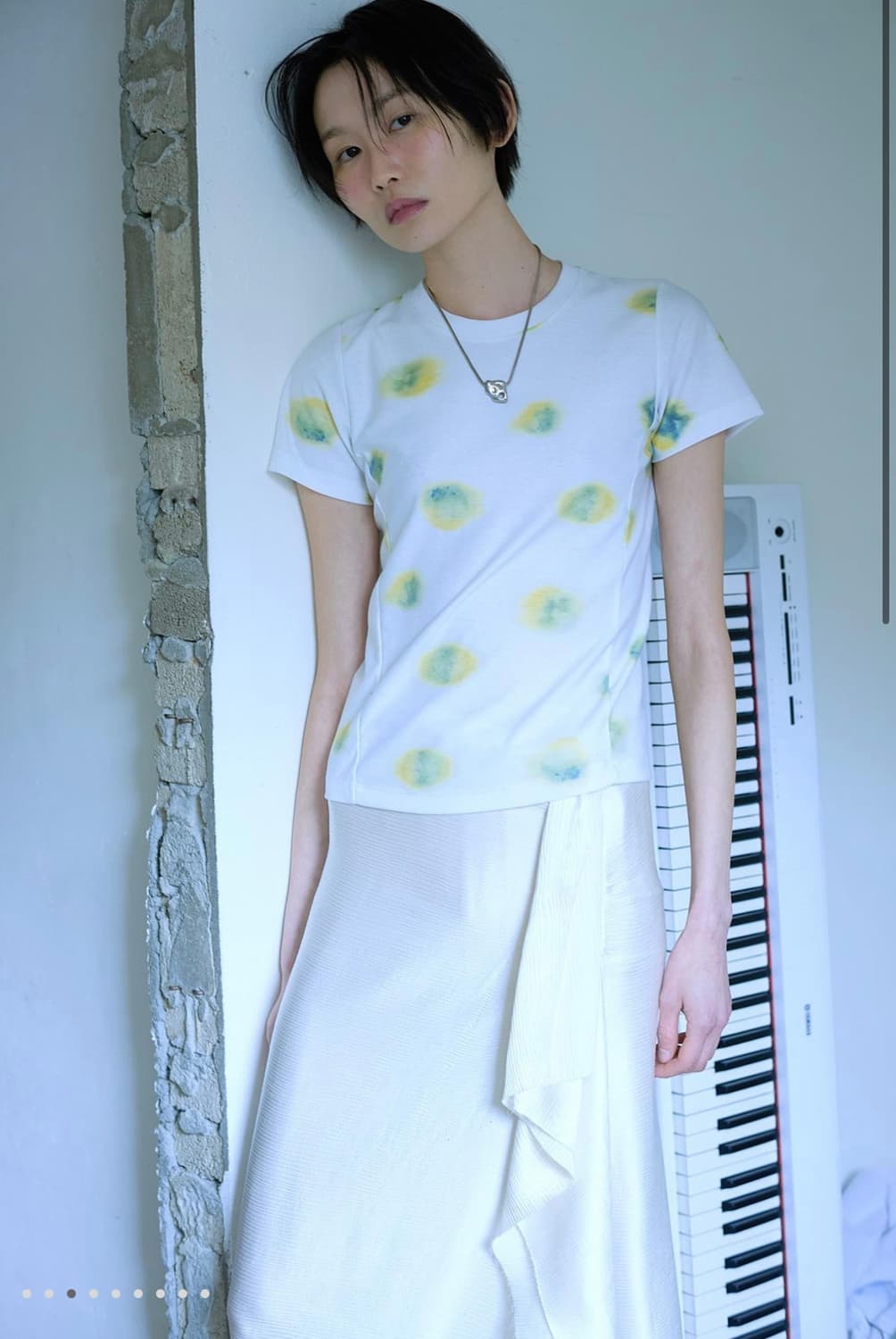 Teak Baby tee (pansy dot) 1사이즈 상품이미지2