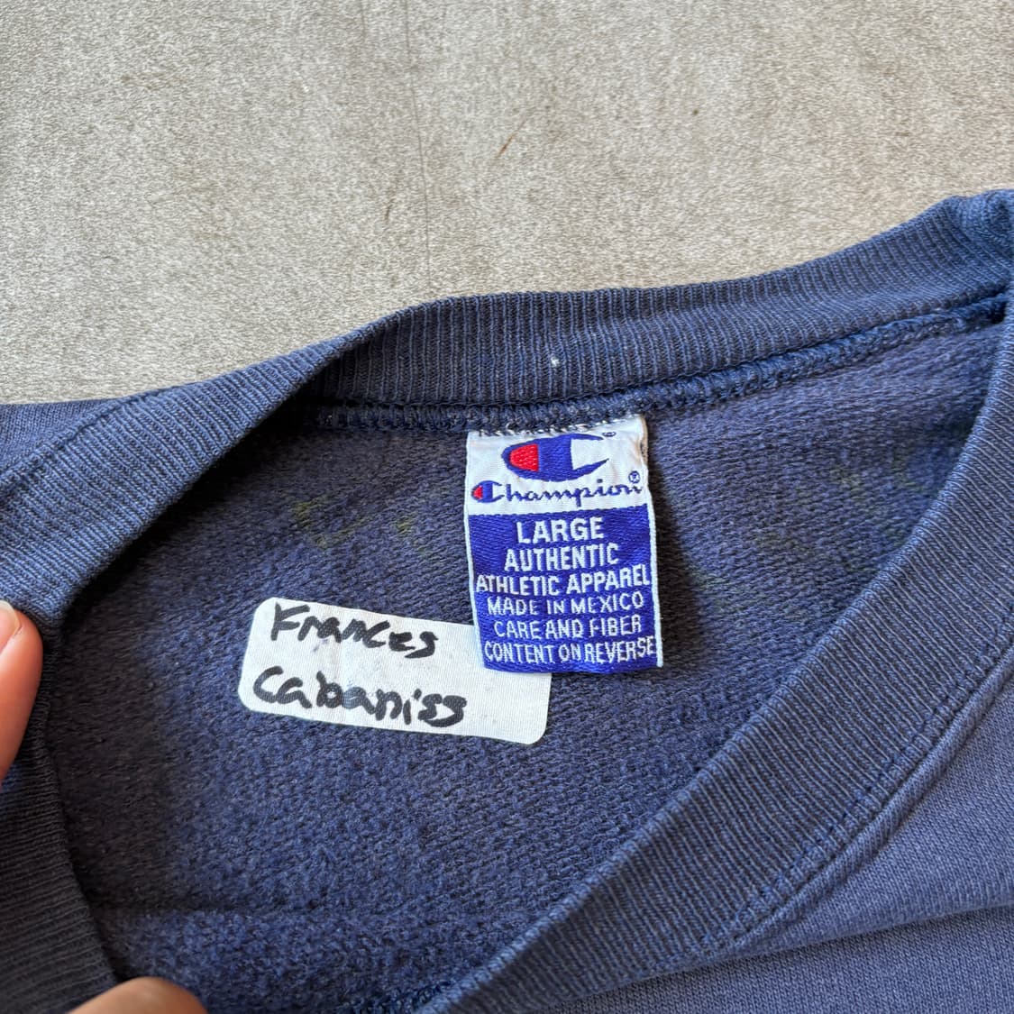 90s 90년대 생산 챔피온 네이비 스웻 셔츠 상품이미지6