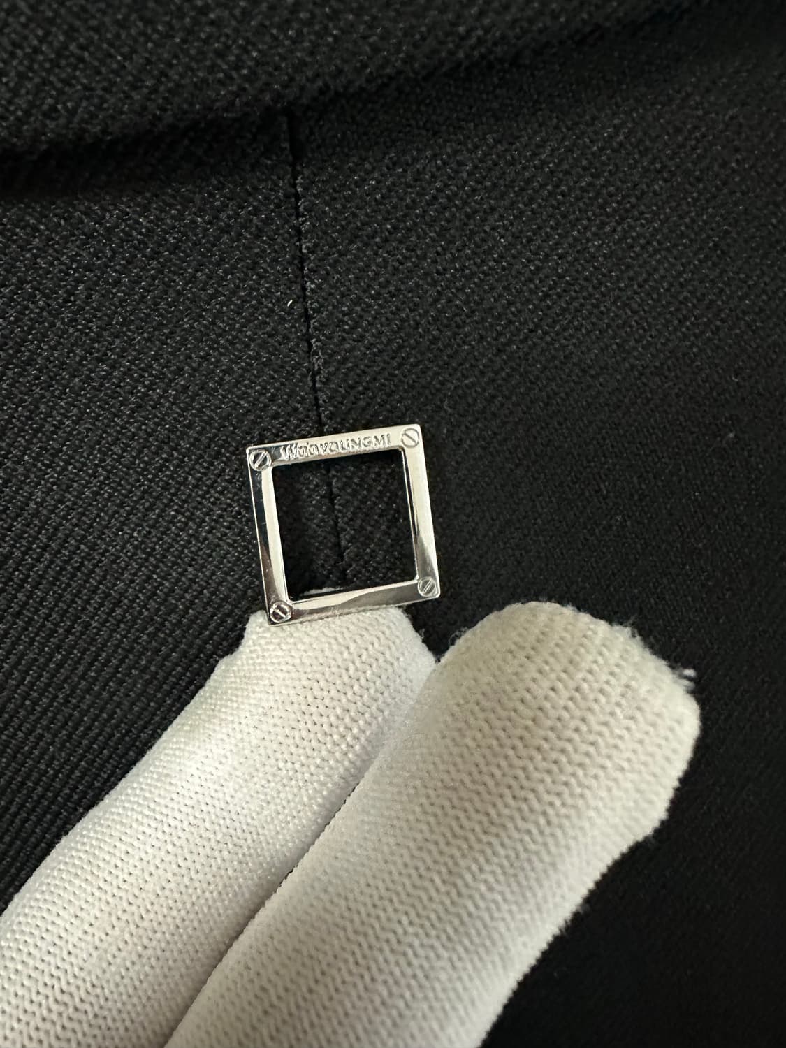 23FW 우영미 울 벨티드 턴업코트 블랙 (46)  상품이미지3