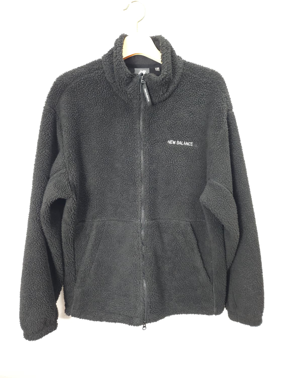 뉴발란스 후리스 뽀글이 집업자켓 블랙 100(L) 상품이미지4