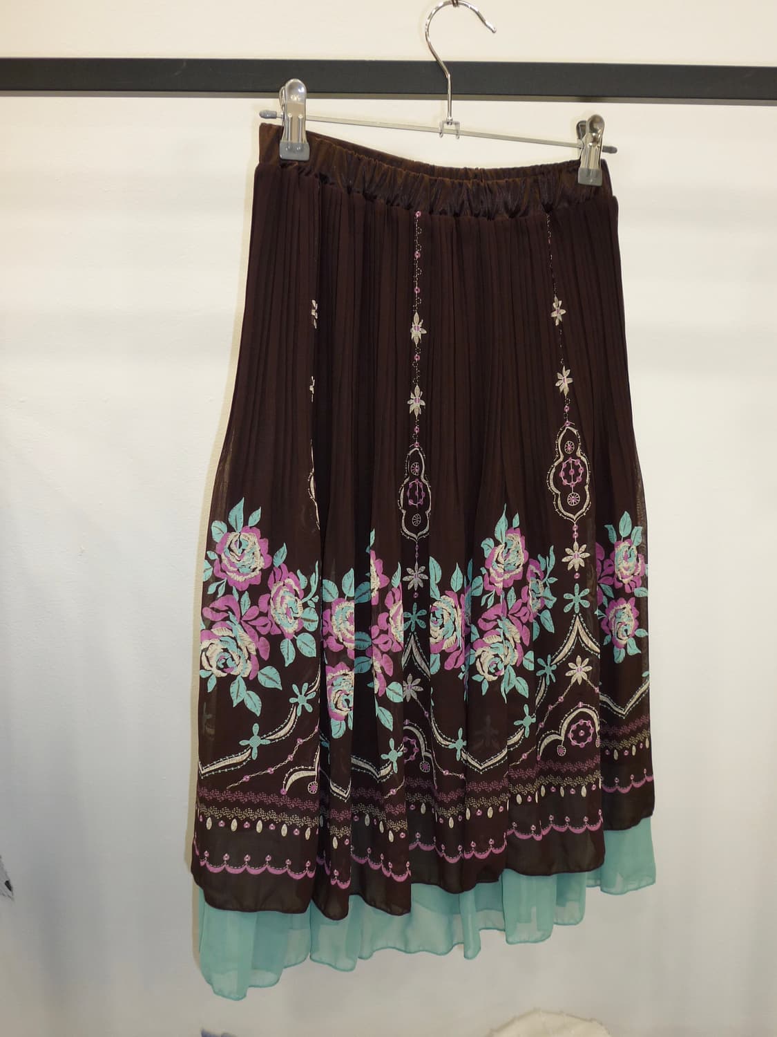 Vintage cocoa floral skirt 상품이미지6