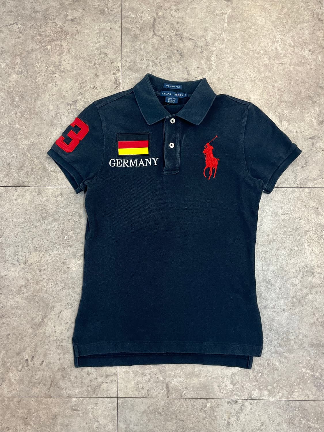 폴로 랄프로렌 독일 빅포니 반팔 카라티 블랙 S #csz3758 상품이미지4