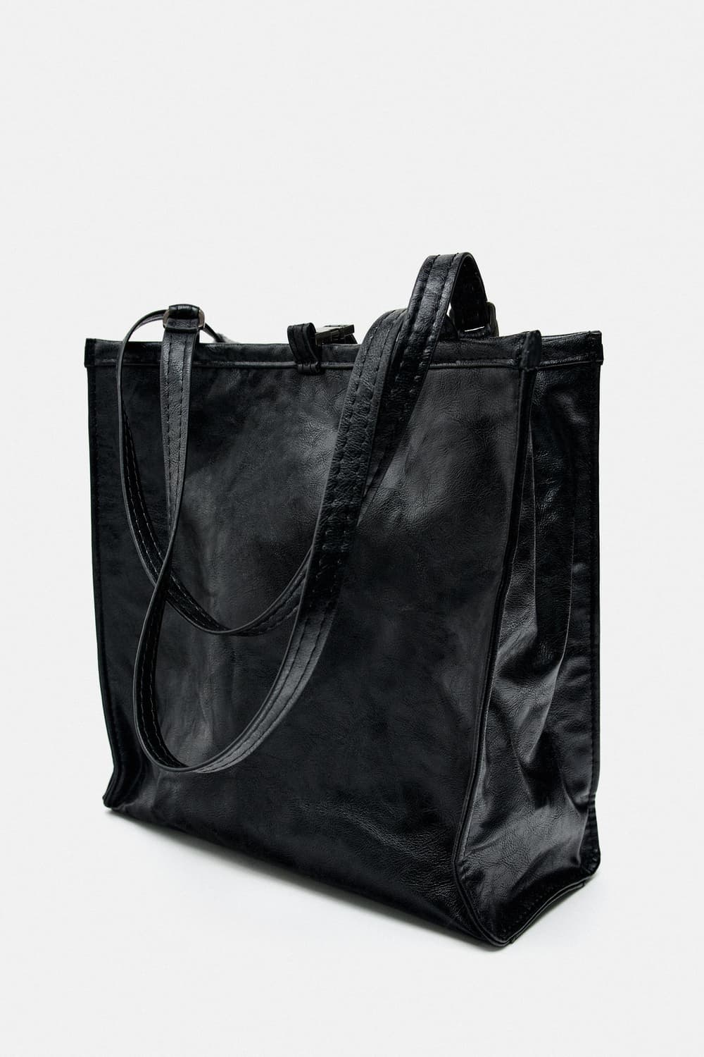 자라 링클 이펙트 락 쇼퍼백 상품이미지5