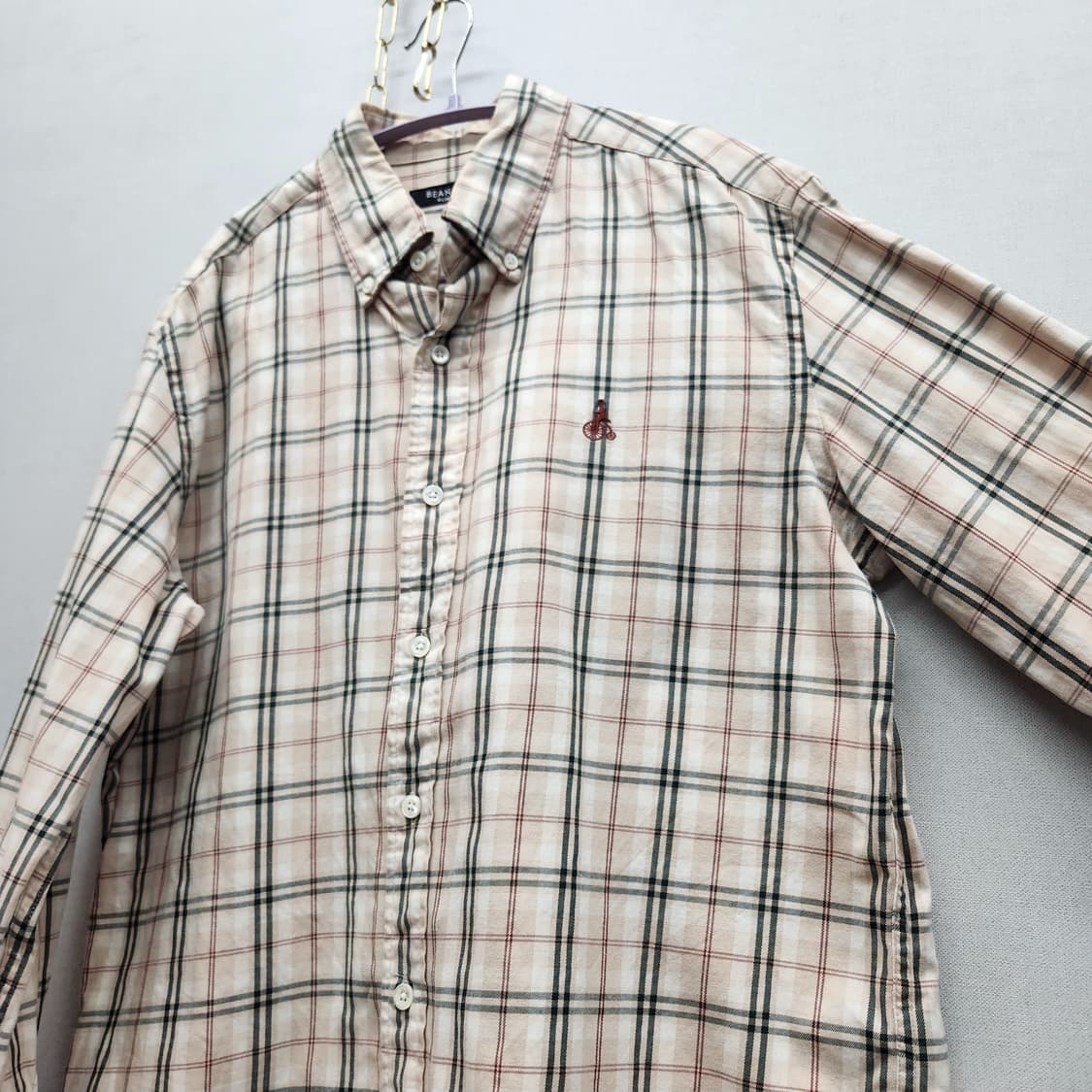 빈폴 로고 체크패턴 셔츠 100(L) 상품이미지3