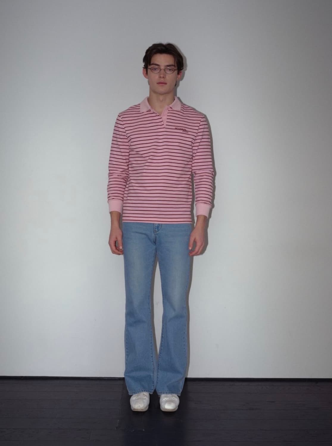 MOONSUN 문선 01 M.C Stripe PK Shirt (pink) 상품이미지3