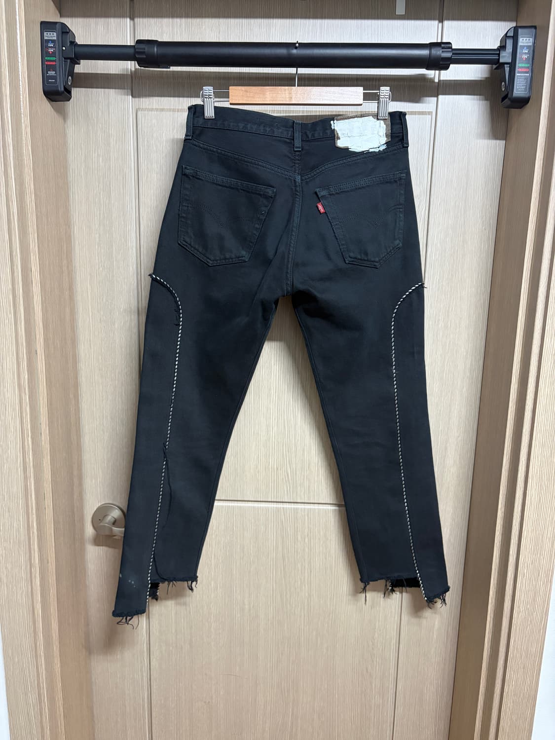 올드파크 리바이스 웨스턴 블랙 데님 진 상품이미지2