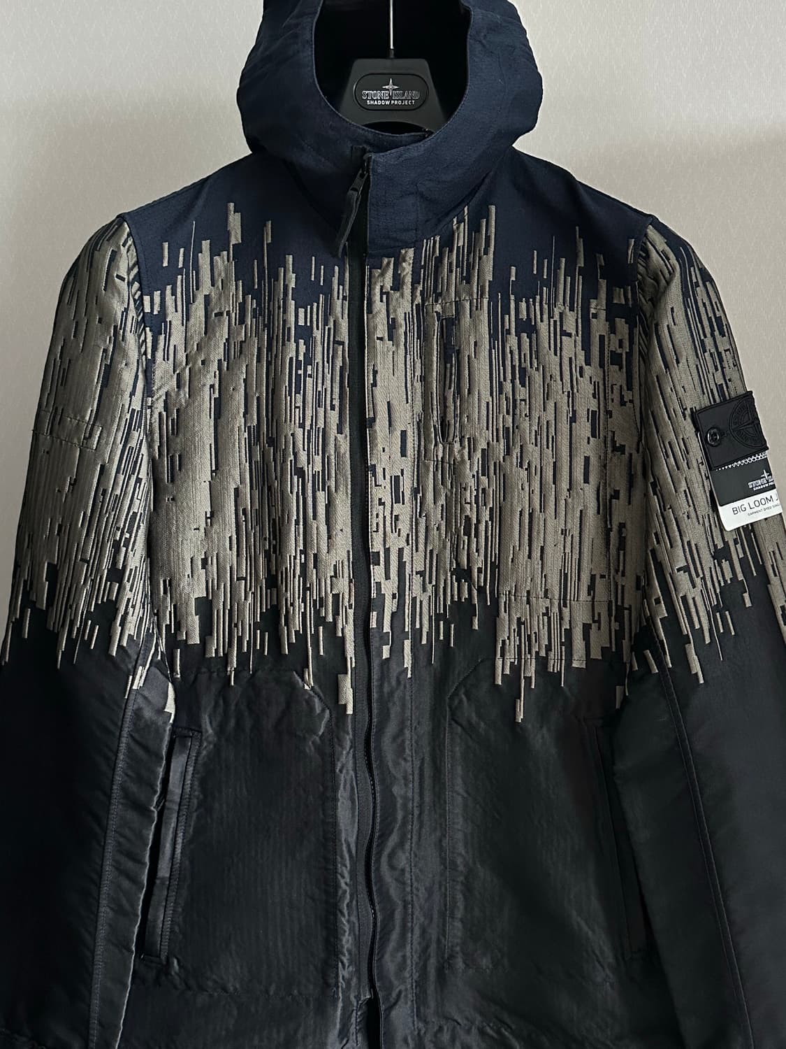 스톤아일랜드 쉐도우 리버시블 빅룸 자카드 자켓 L(105) 상품이미지1