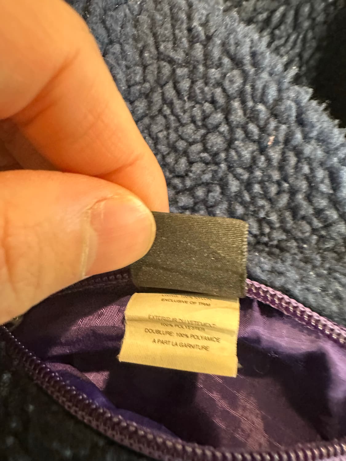 (M)90s USA 파타고니아 레트로 글리세이드 가디건 네이비 퍼플 상품이미지6