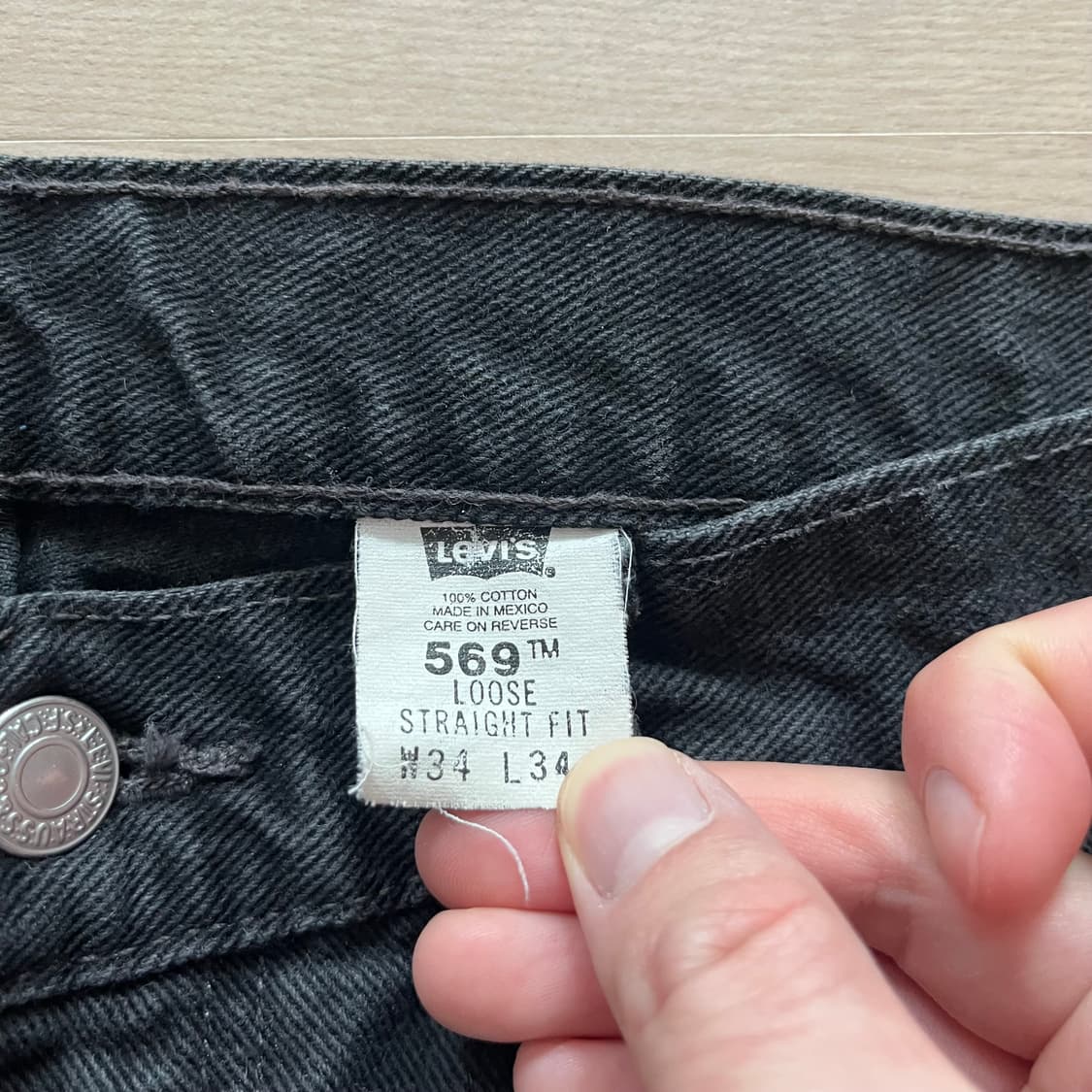 [34X34] 빈티지 리바이스 569 블랙 상품이미지2