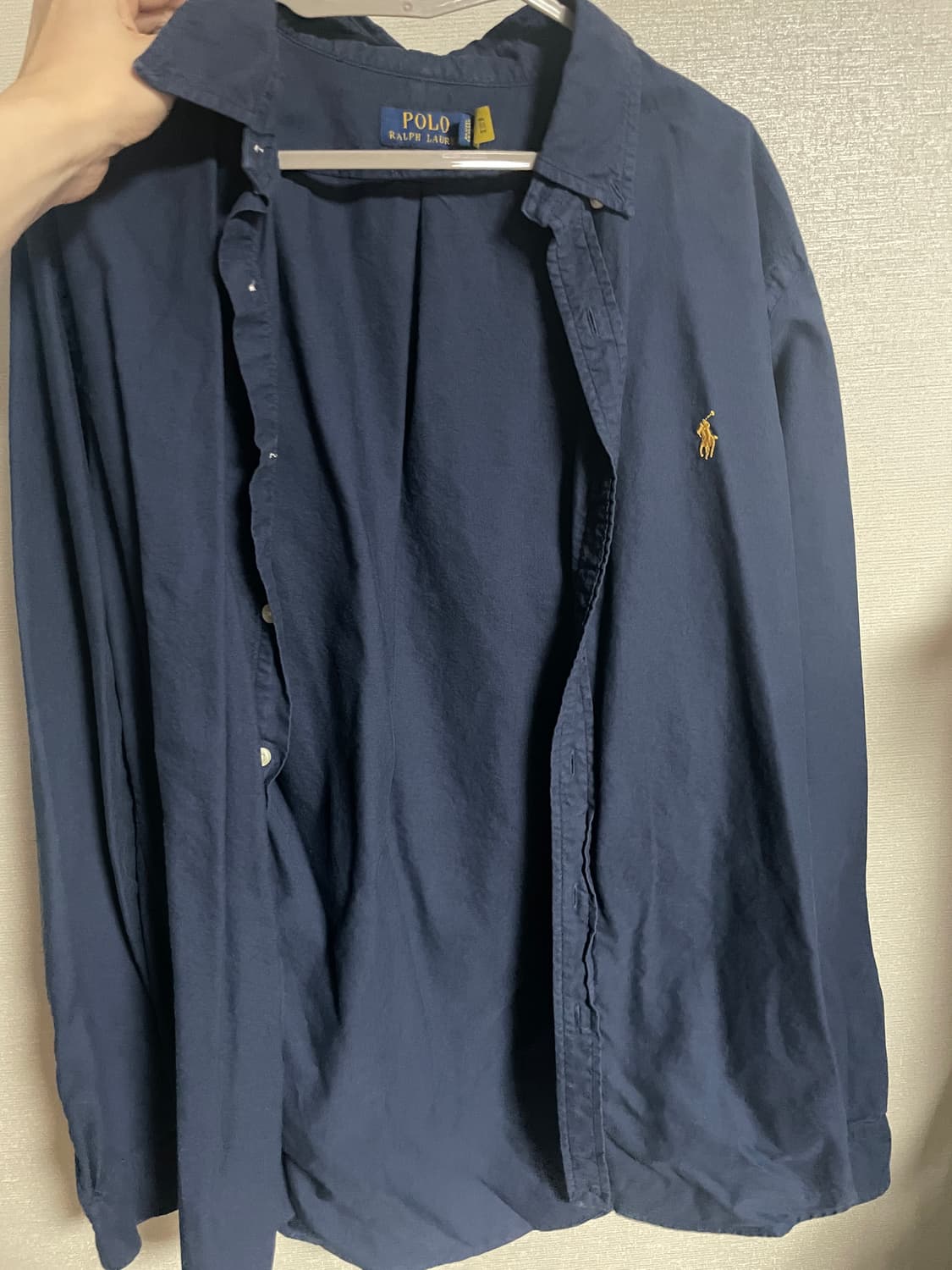 폴로 슬림핏 셔츠 네이비 상품이미지1