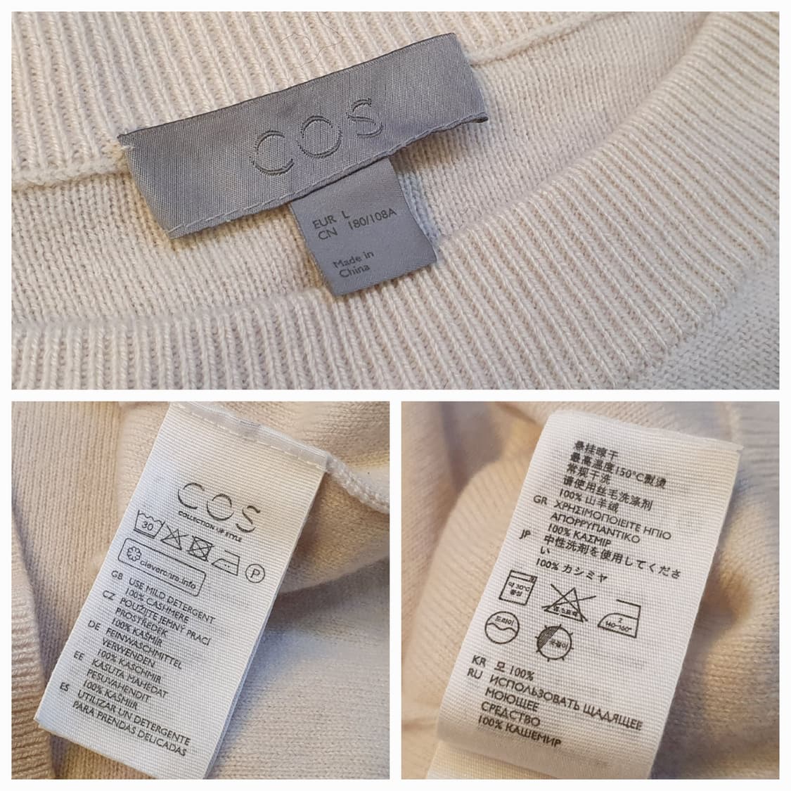 100.COS 캐시미어 니트  상품이미지8