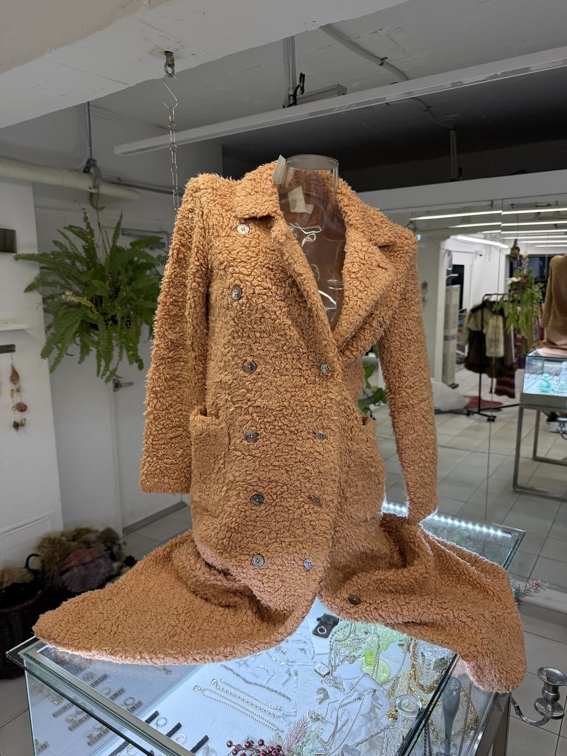 fleece double maxi coat 상품이미지2