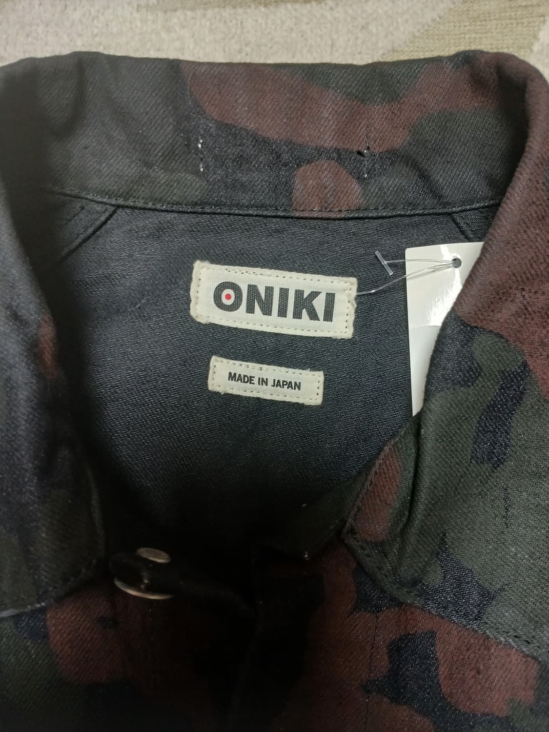 ONIKI JAPAN 앤틱 카모 워크 자켓  상품이미지4