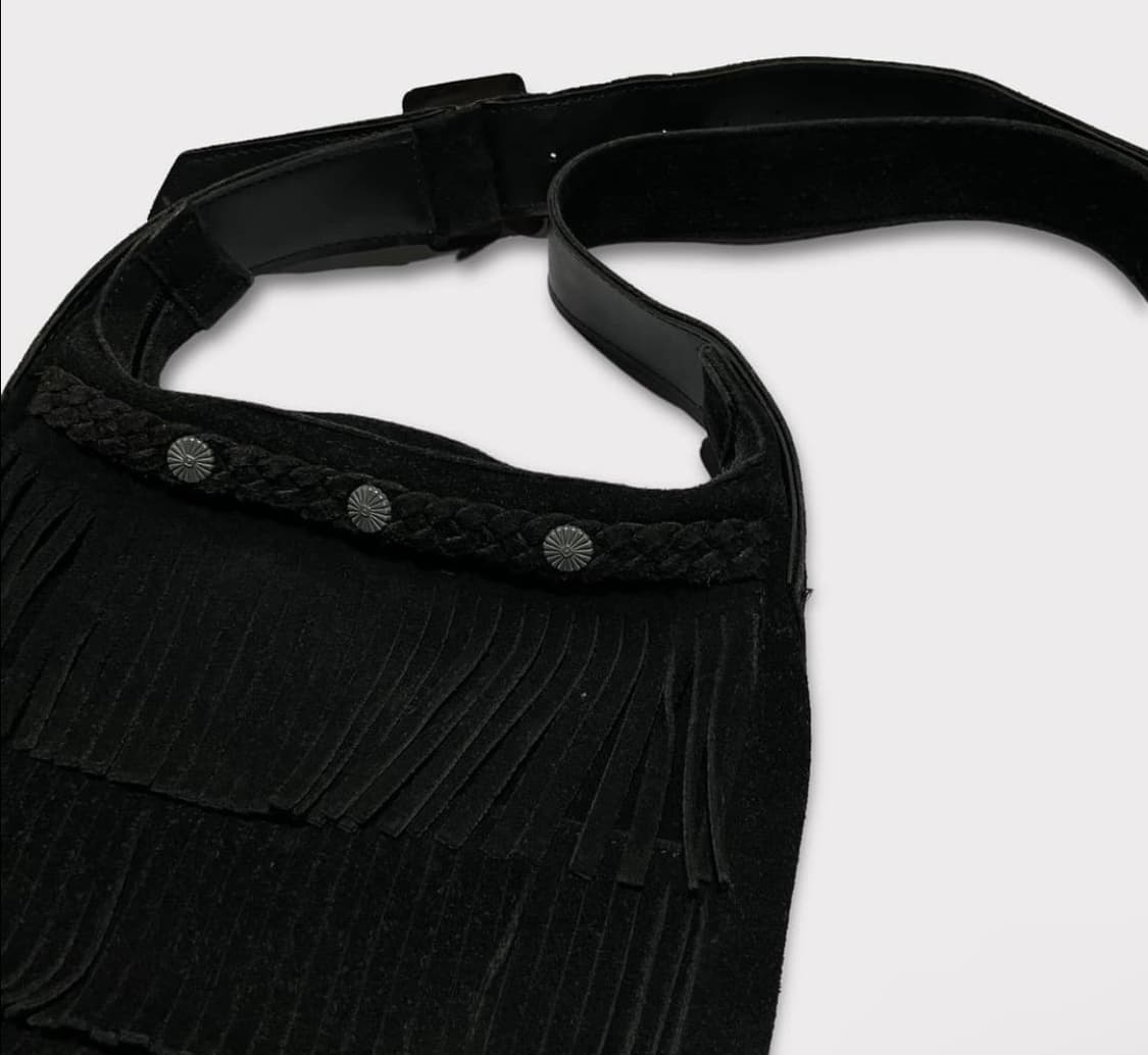 미네통카 프린지 크로스백-블랙 상품이미지2