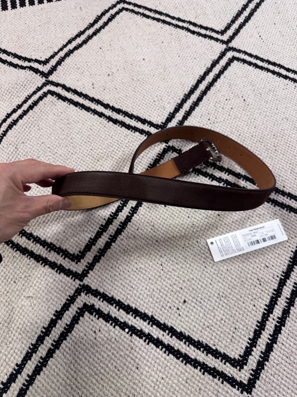 [파프롬왓] 스웨이드 벨트 브라운 상품이미지6