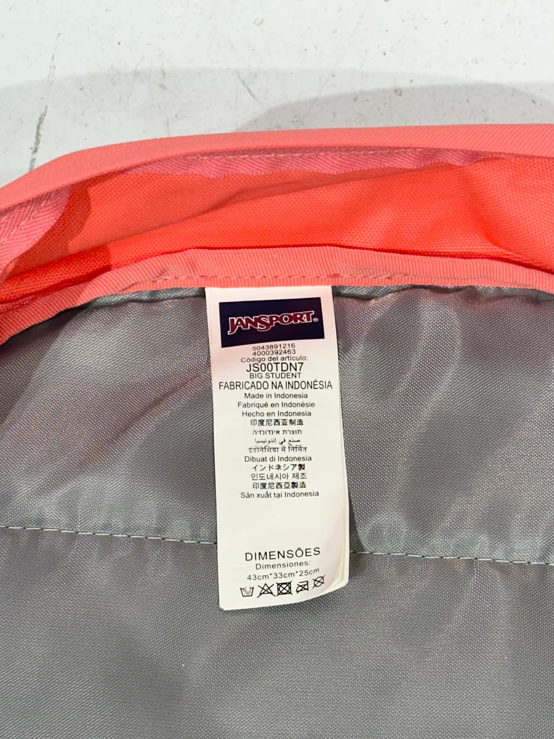 잔스포츠 코랄 백팩 가방 상품이미지6