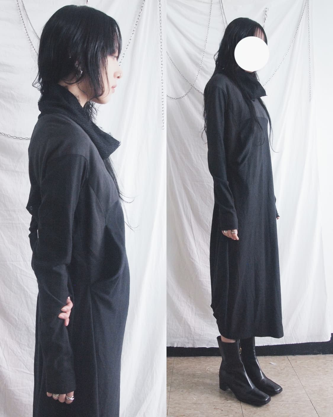 gustavolins atelier 10aw 오뜨 꾸뛰르 드레이프 원피스 상품이미지1