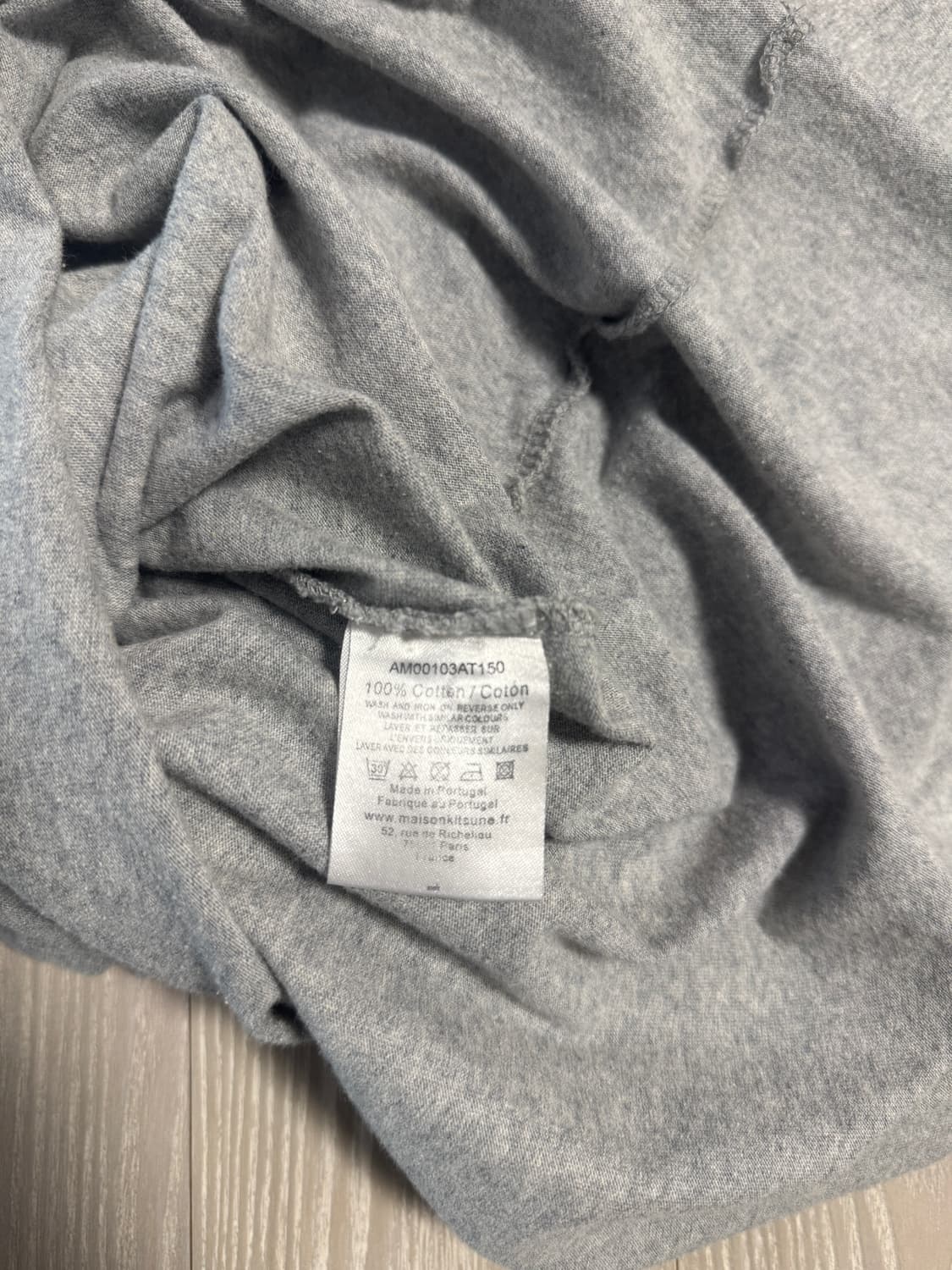 메종 키츠네 / 그레이 반팔 / L 상품이미지3