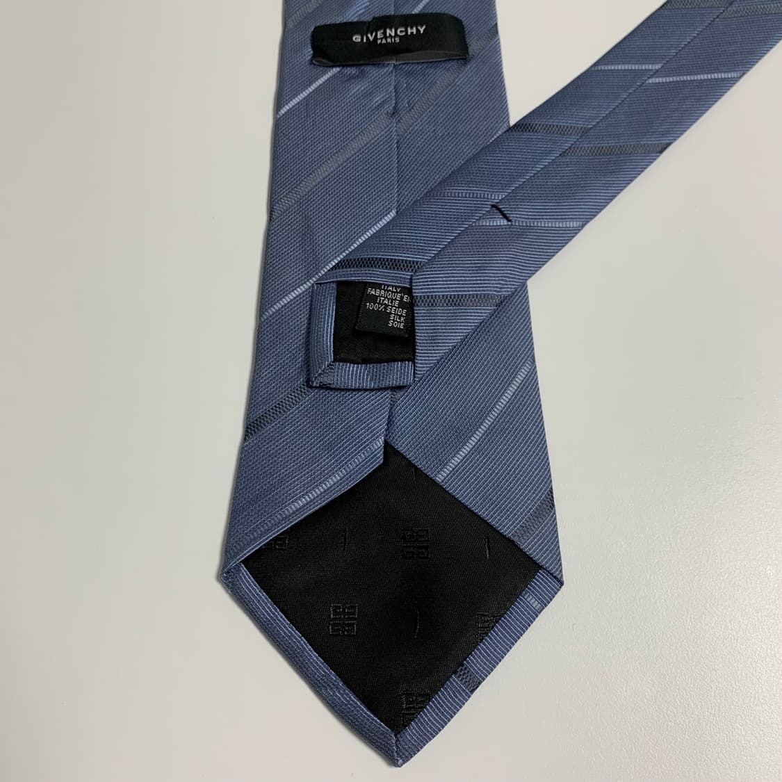 지방시(GIVENCHY) 신형라벨 스트라이프 명품넥타이 B+등급 상품이미지6