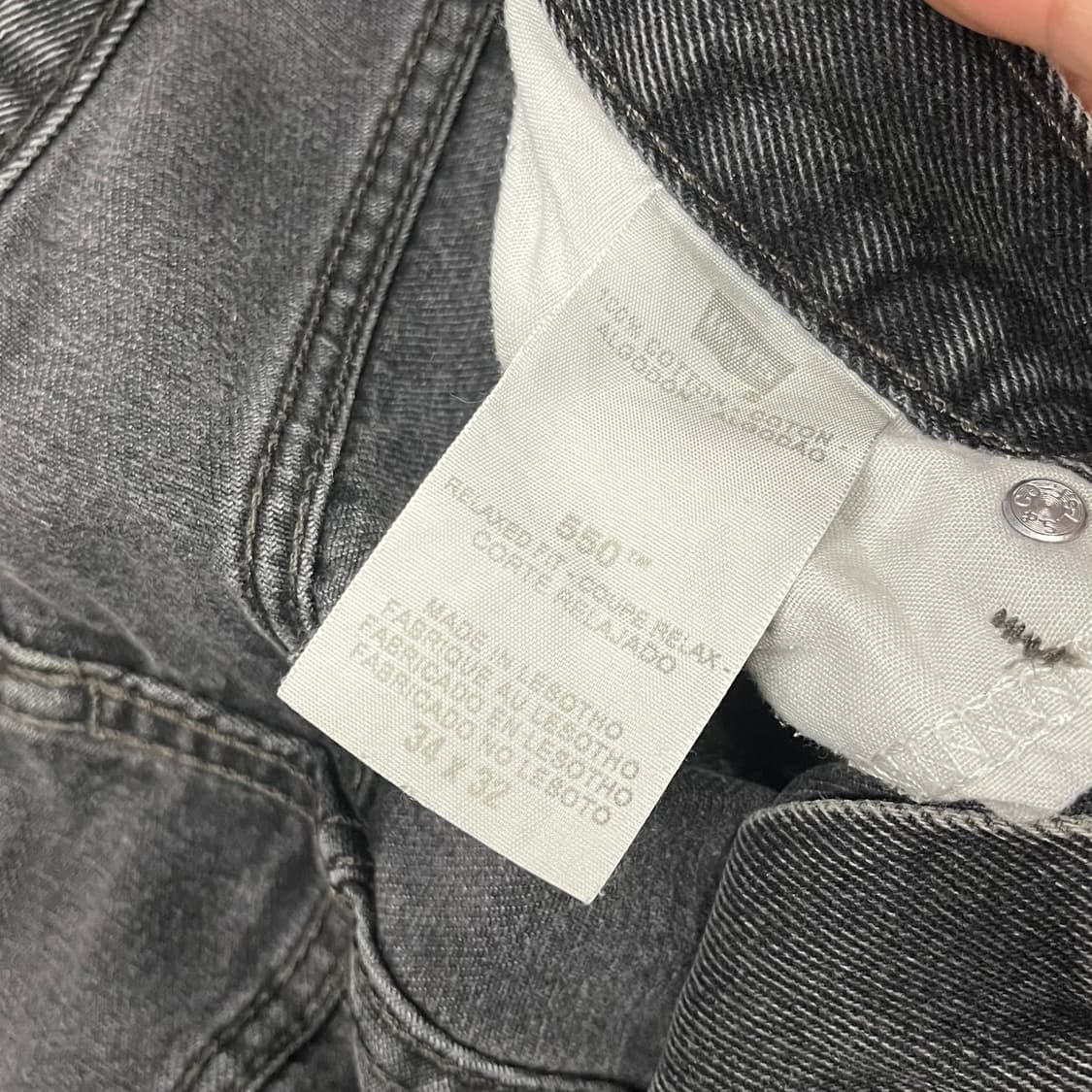 리바이스550 블랙진 (33“) 상품이미지6