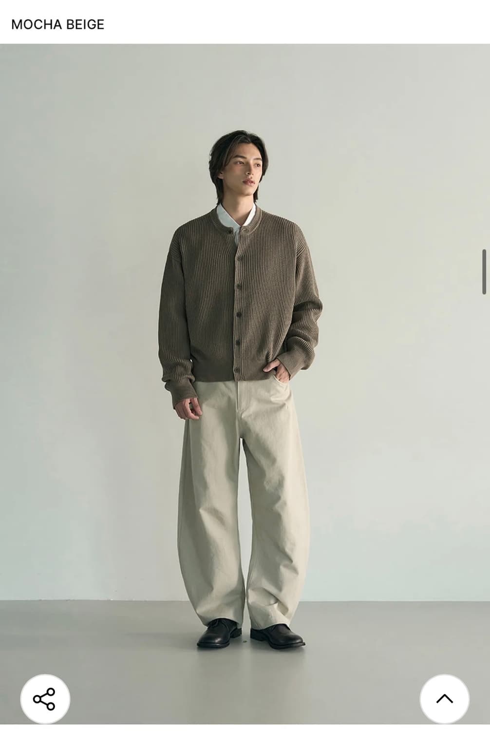 (새상품)(XL) [데일리룸 X 시즈] 아카이브 코튼 크롭 니트 가디건 상품이미지4