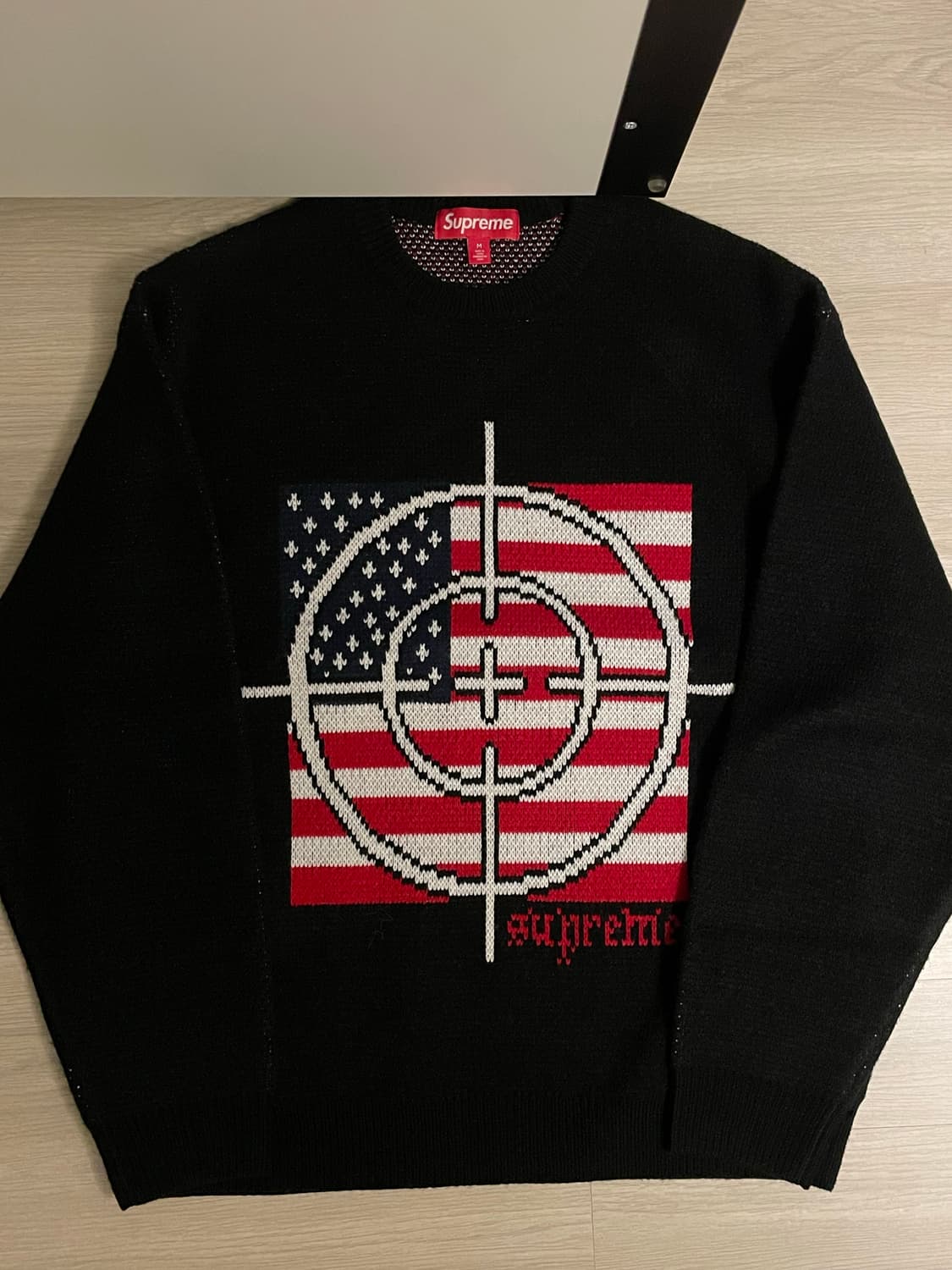 슈프림 타겟 스웨터 블랙 M 상품이미지2