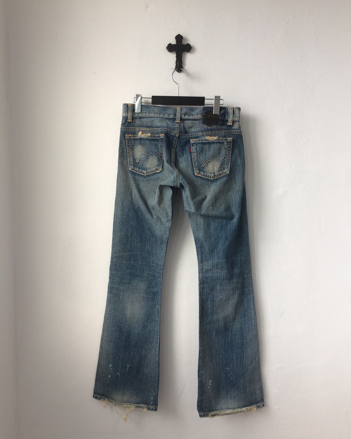 edwin Stud point damage washing denim pa 상품이미지6