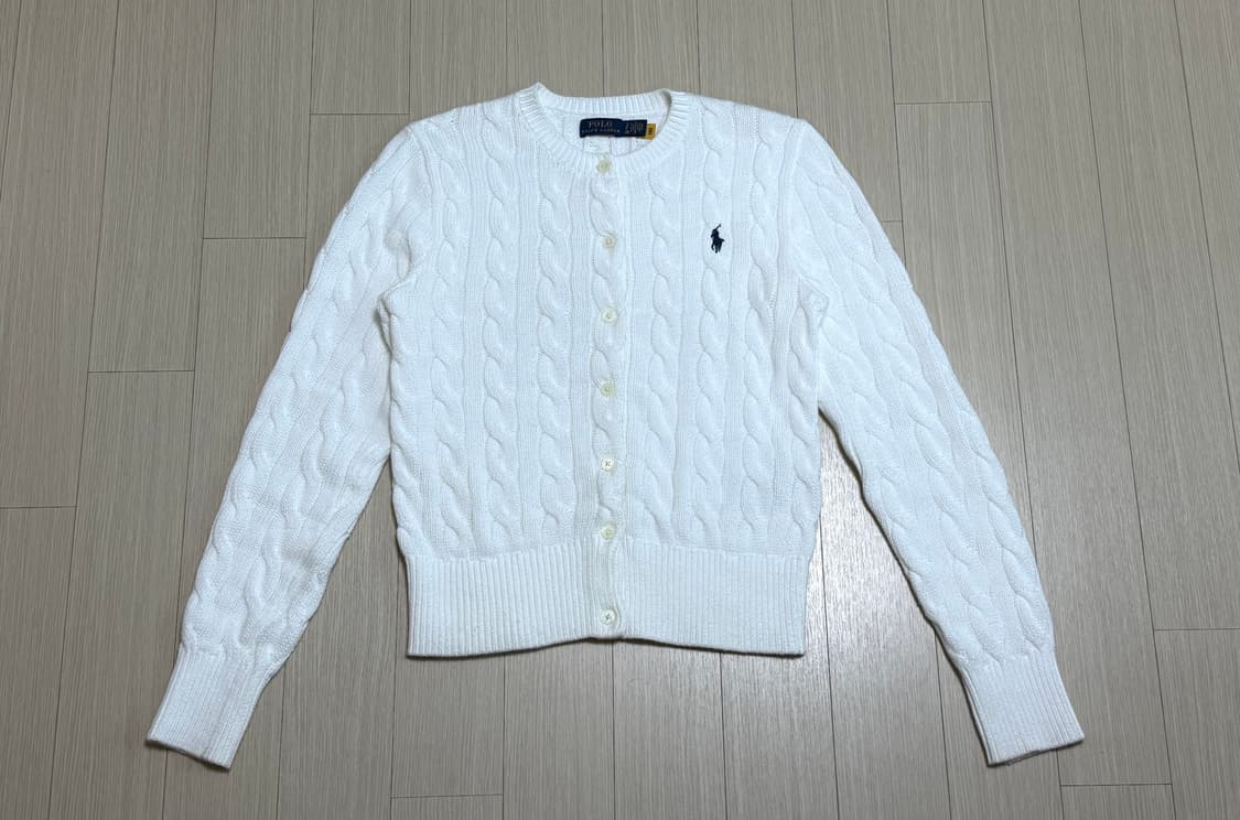 폴로 랄프로렌 케이블 니트 코튼 크루넥 카디건 가디건 상품이미지1