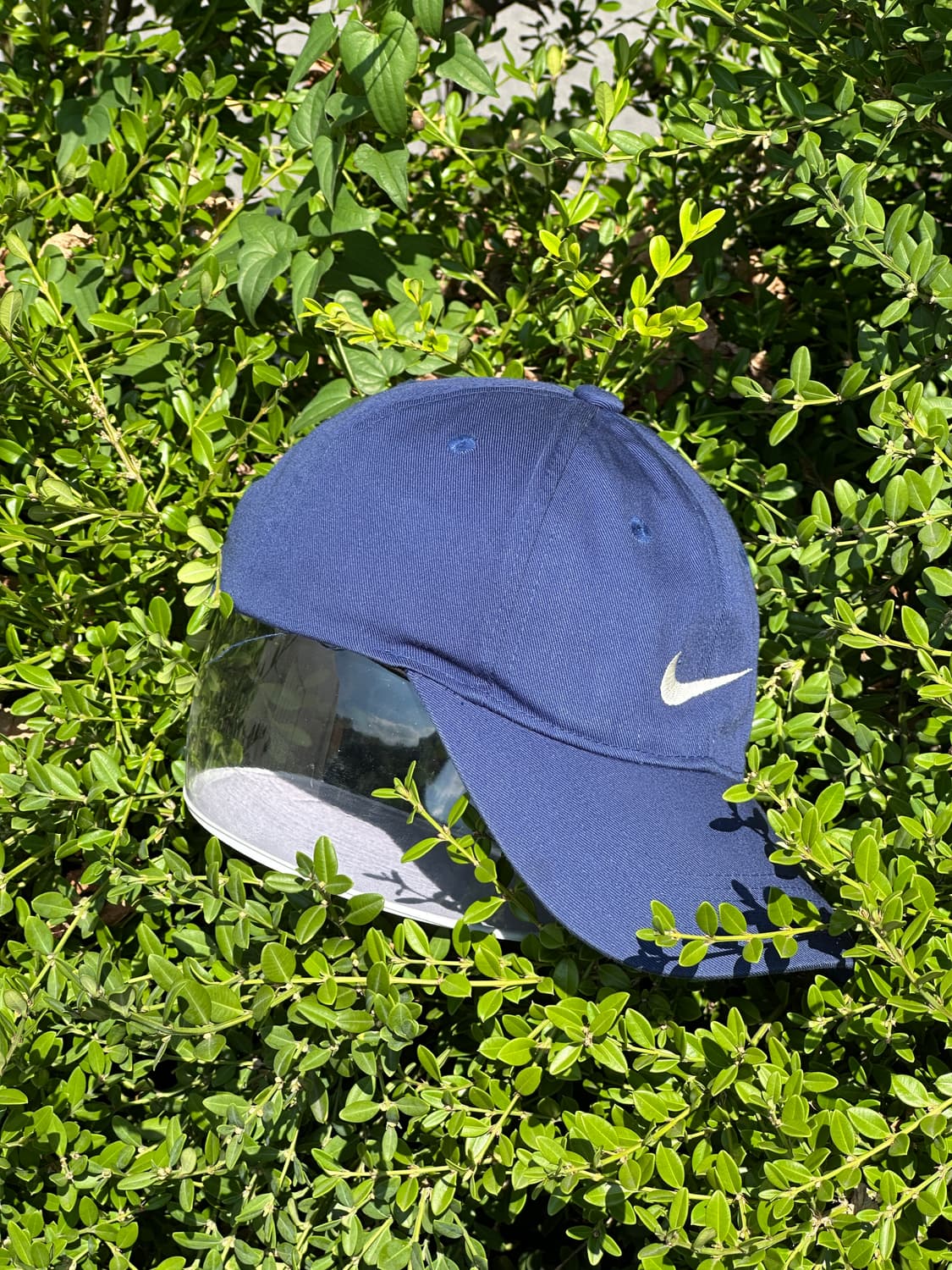 [M] 00s NIKE 나이키 로고 블루 볼캡 모자 상품이미지2