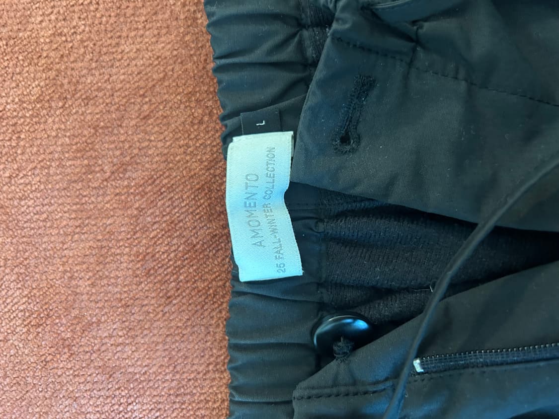 아모멘토 drawstring wide fatigue pants L 상품이미지3