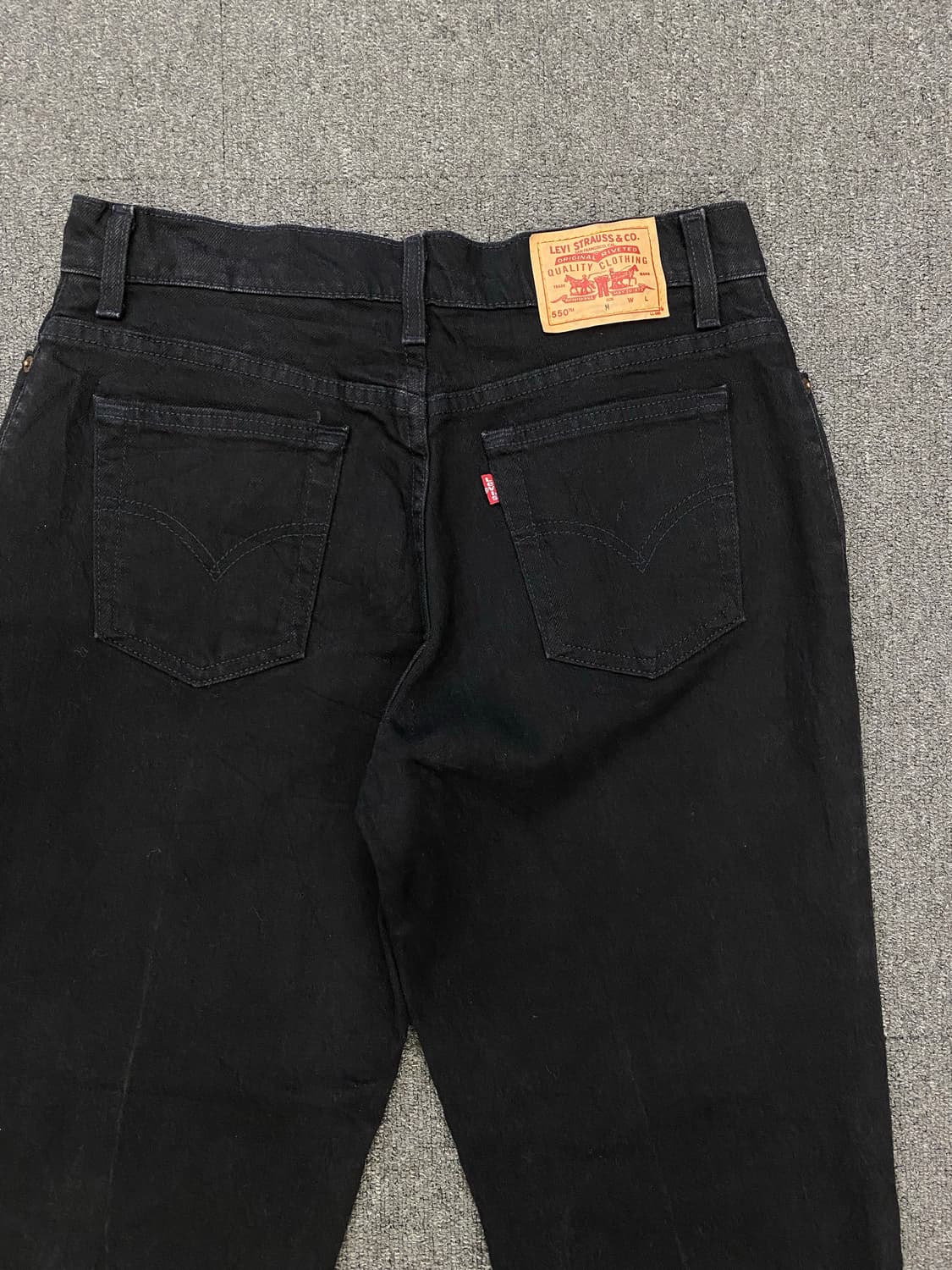 00s Levis 리바이스 550 흑청 데님팬츠 상품이미지6