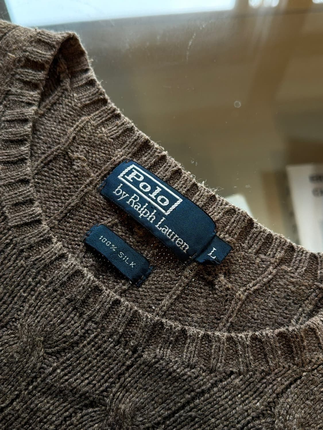 폴로 랄프로렌 100% 실크 케이블 니트 100~103 상품이미지10