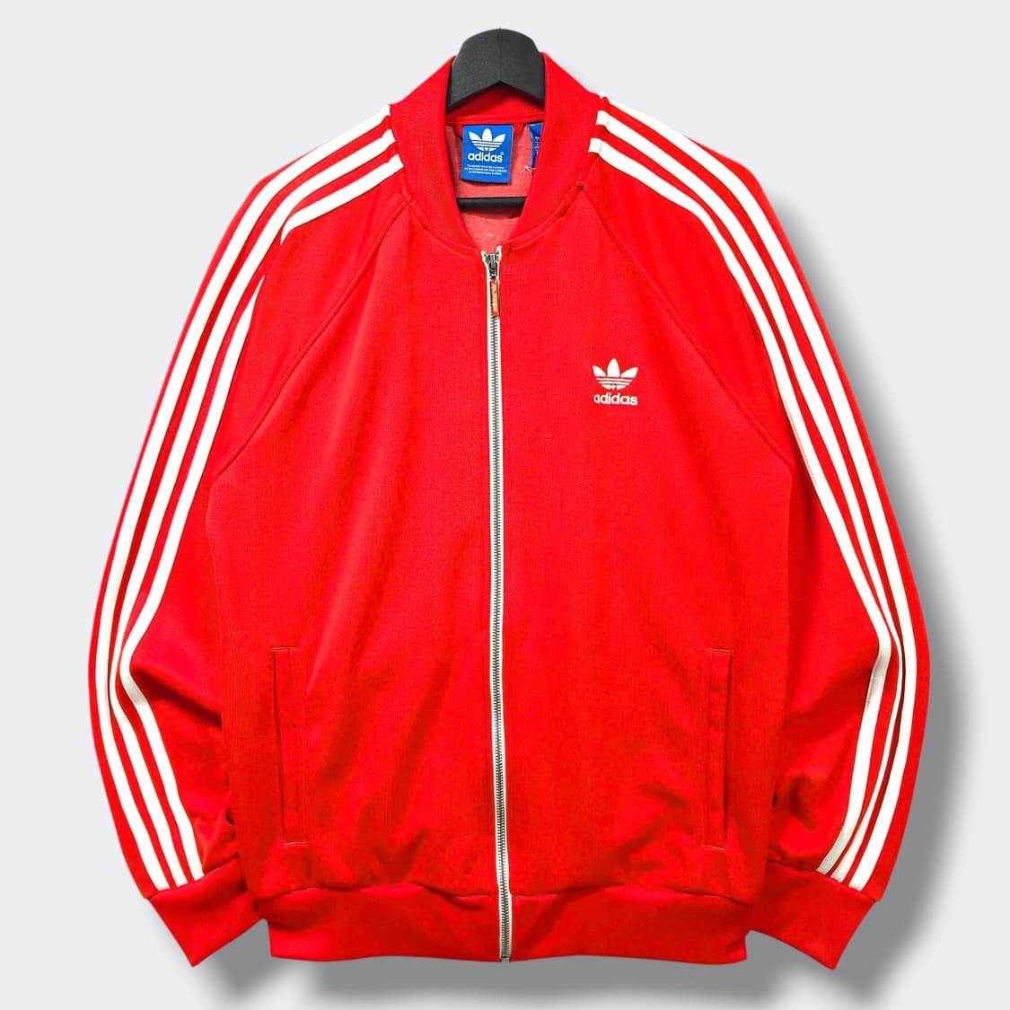 [XL] 아디다스 레드&화이트 오리지널 슈퍼스타 트랙탑 져지 상품이미지1