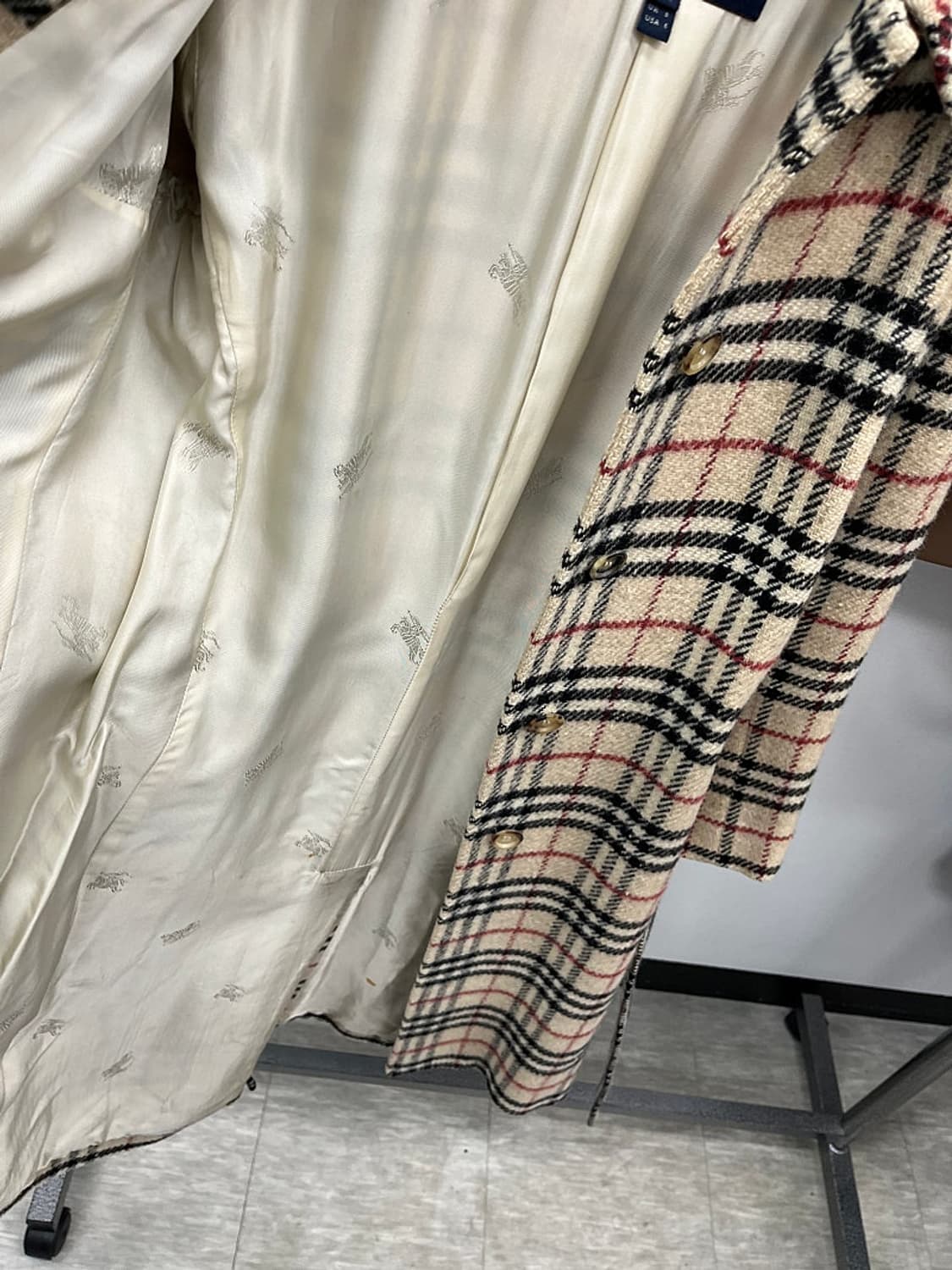 여) 버버리 노바체크 울 트렌치코트  상품이미지6