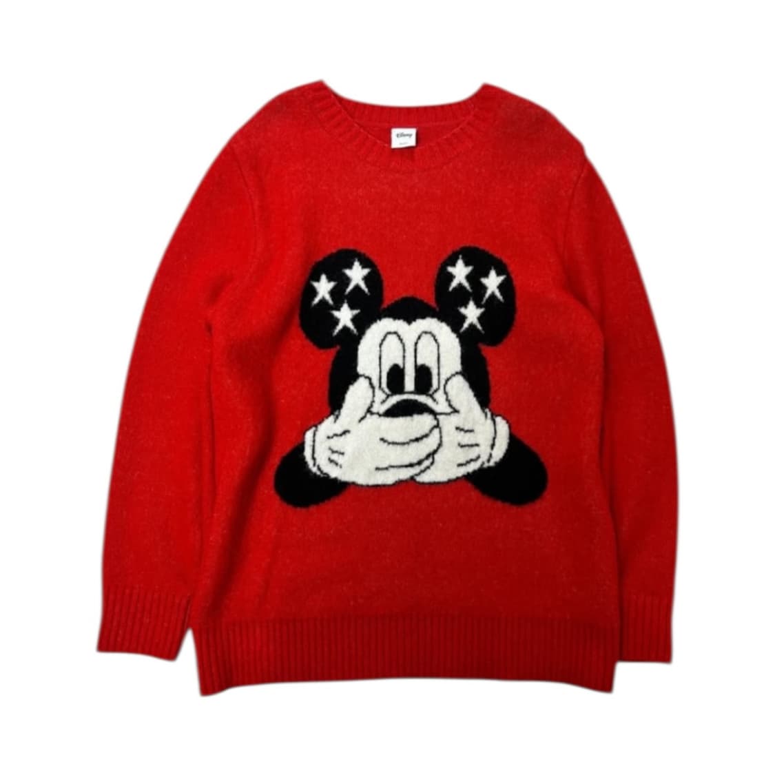 OS) 디즈니 미키마우스 레드 니트 스웨터 TK-031 상품이미지1
