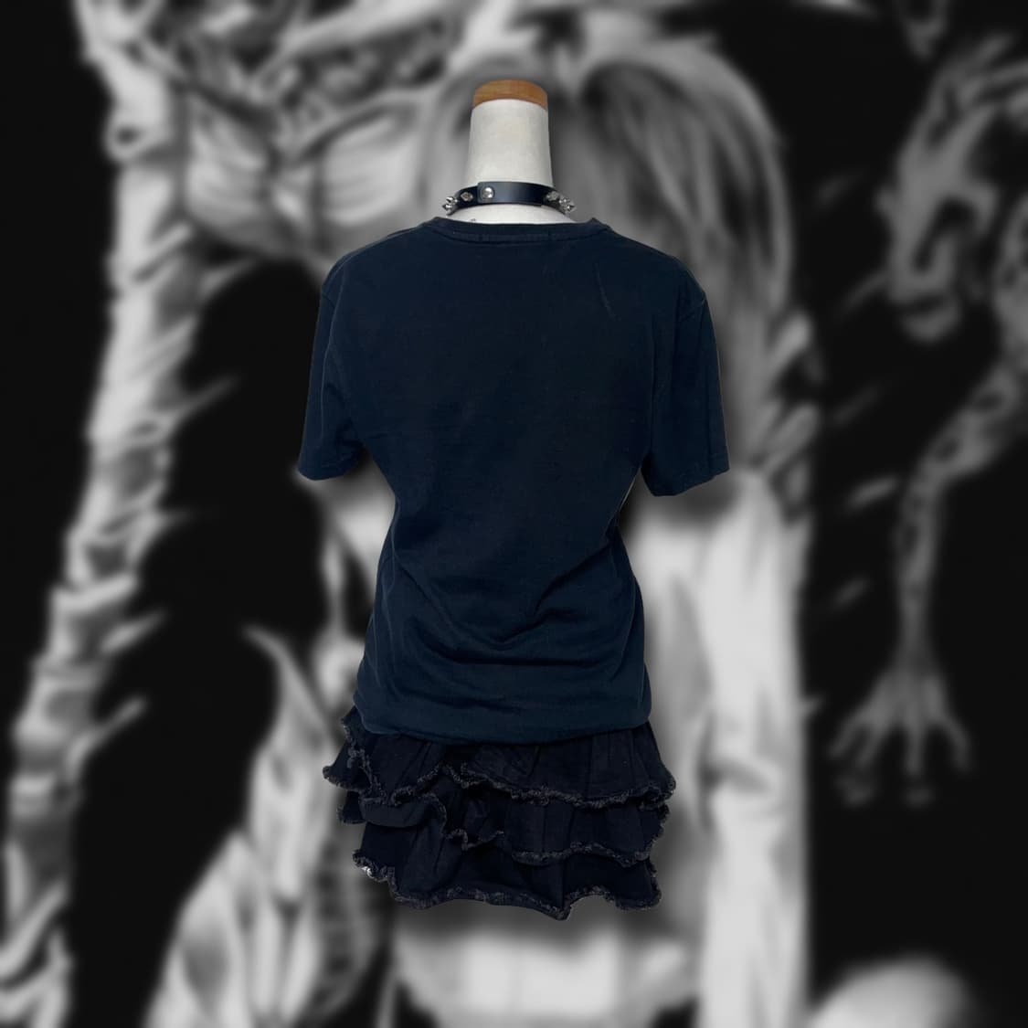 Skull Printed Glitter T-Shirt  상품이미지4