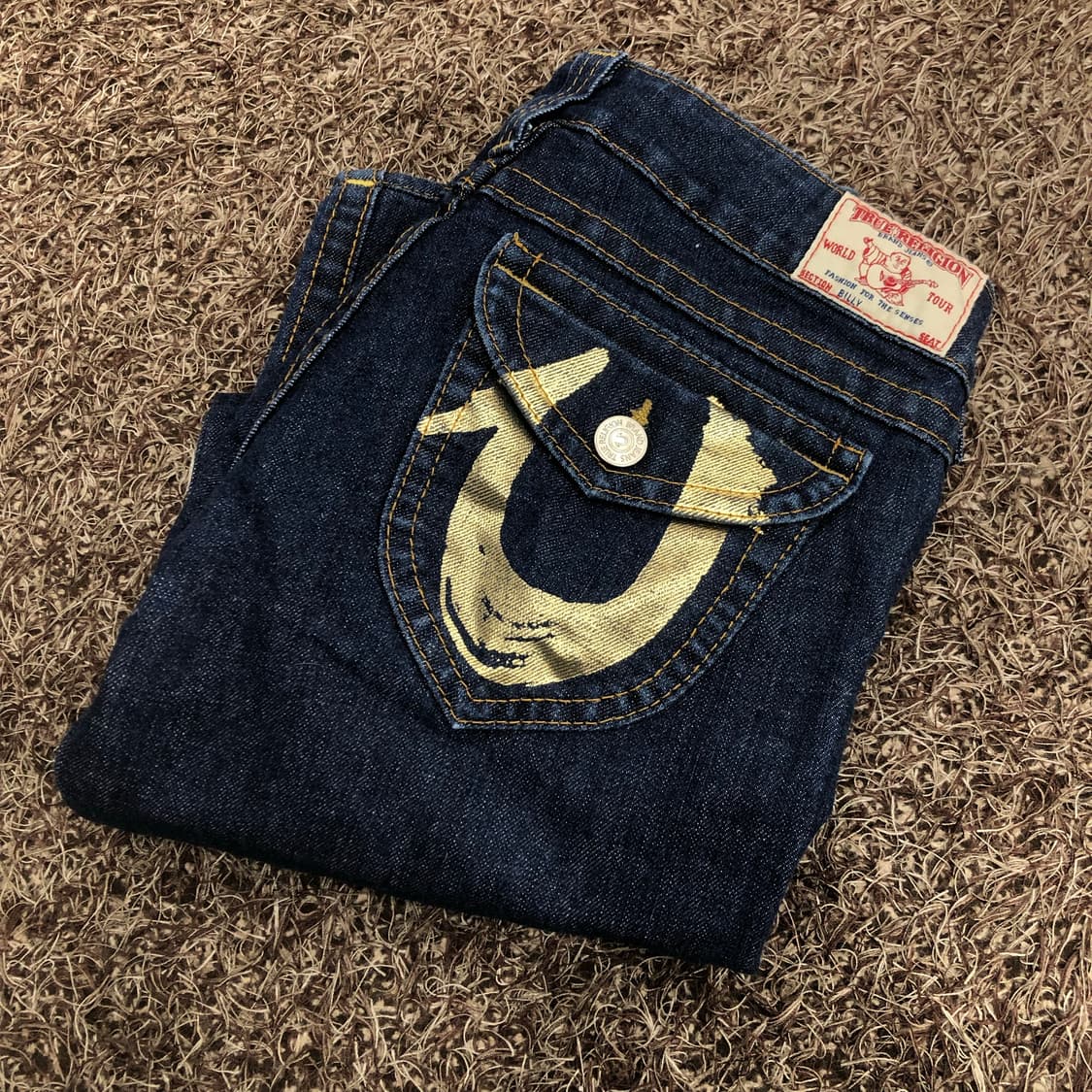 트루릴리전 Billy 빌리 금장 데님 팬츠 상품이미지1