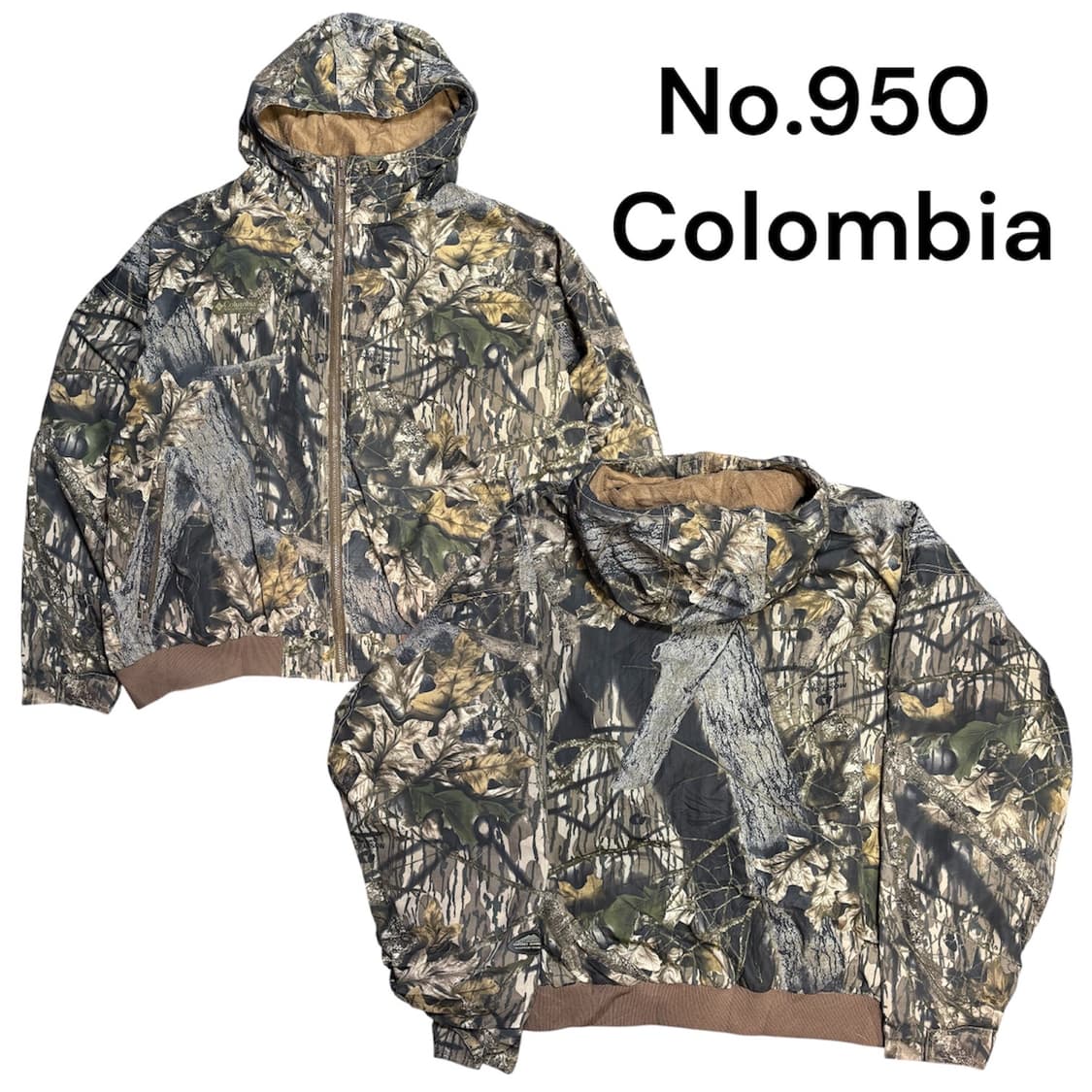 90s 콜롬비아 대대장 리얼트리 기모 점퍼 바람막이 트랙자켓  상품이미지1