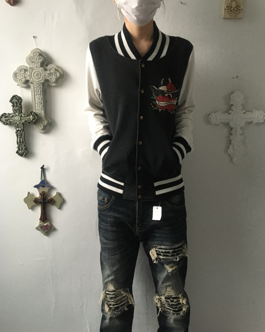 back skull point zip up 상품이미지7