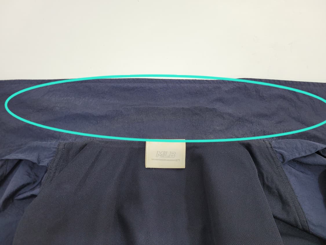 MLB 뉴욕양키즈 나일론 쉘 베이스볼 집업 자켓 / 남 105 네이비
 상품이미지7